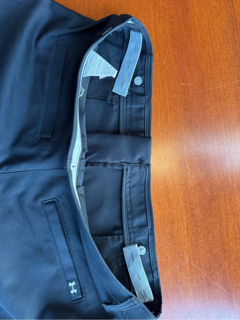 Under Armour Black Flat-Front Performance Shorts